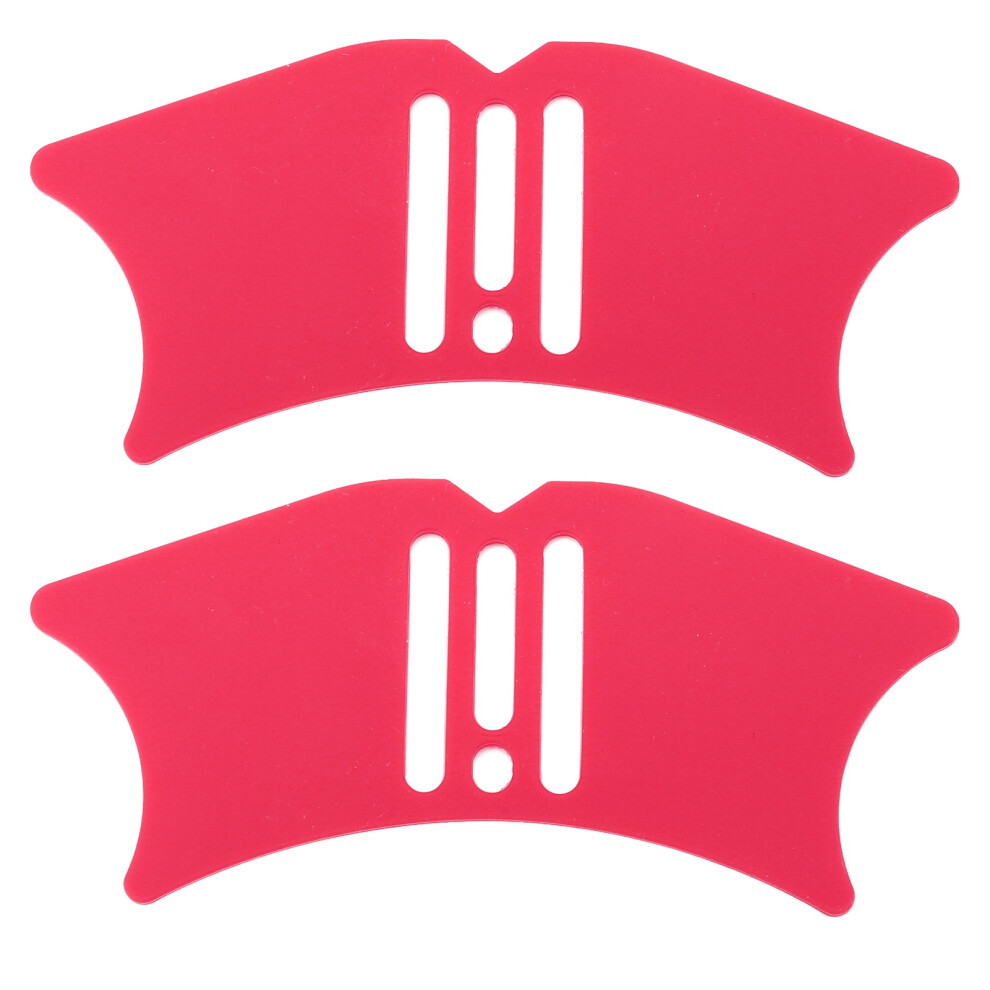 (Rose Red) 2pcs 4-in-1 Silicone Nose Contour Stencil for Highlighter Eyeliner Lip