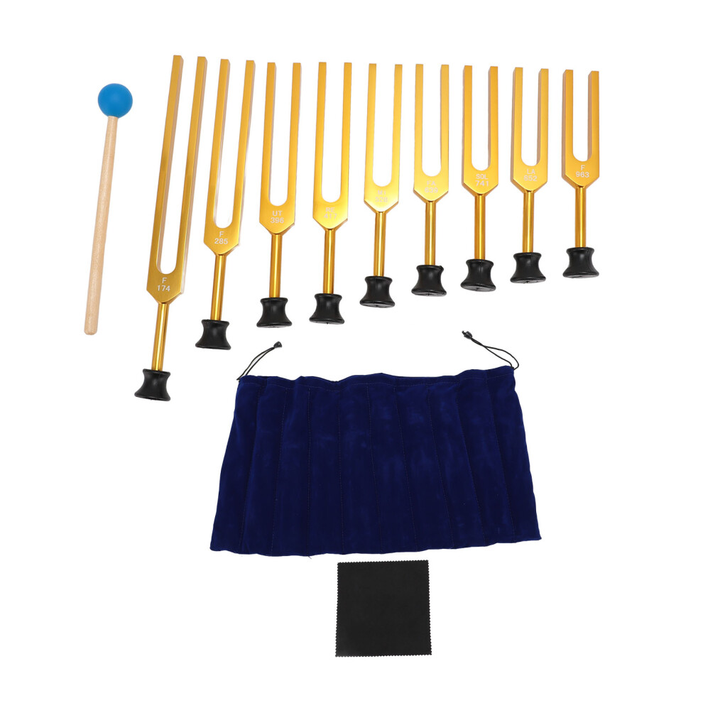 Tuning Fork Set Meditation Chakra Healing Frequency with Hammer