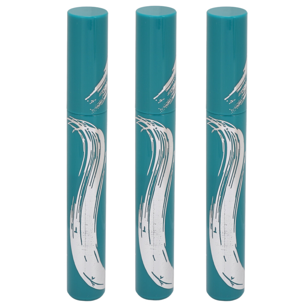 Black 3Pcs Makeup Mascara Volumizing Lengthening Waterproof