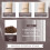 EELHOO Wenkbrauw Poeder Stempel Stencils Brushes Set 1