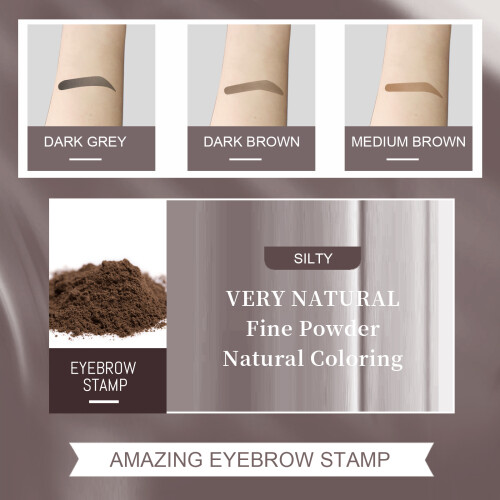 EELHOO Wenkbrauw Poeder Stempel Stencils Brushes Set