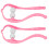 (Pink) 2x dubbele nekmassager ergonomisch roze 5