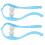 (Blue) 2x dubbele nekmassager ergonomisch roze 5