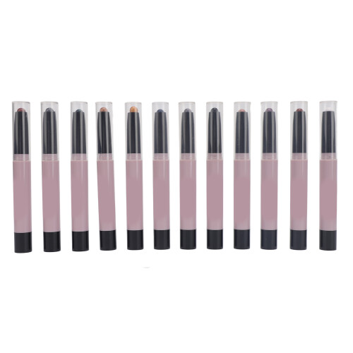 12x wasserfeste Lidschattenstifte, matte Glanz-Makeup-Set