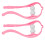 (Pink) 2x dubbele nekmassager ergonomisch roze 4