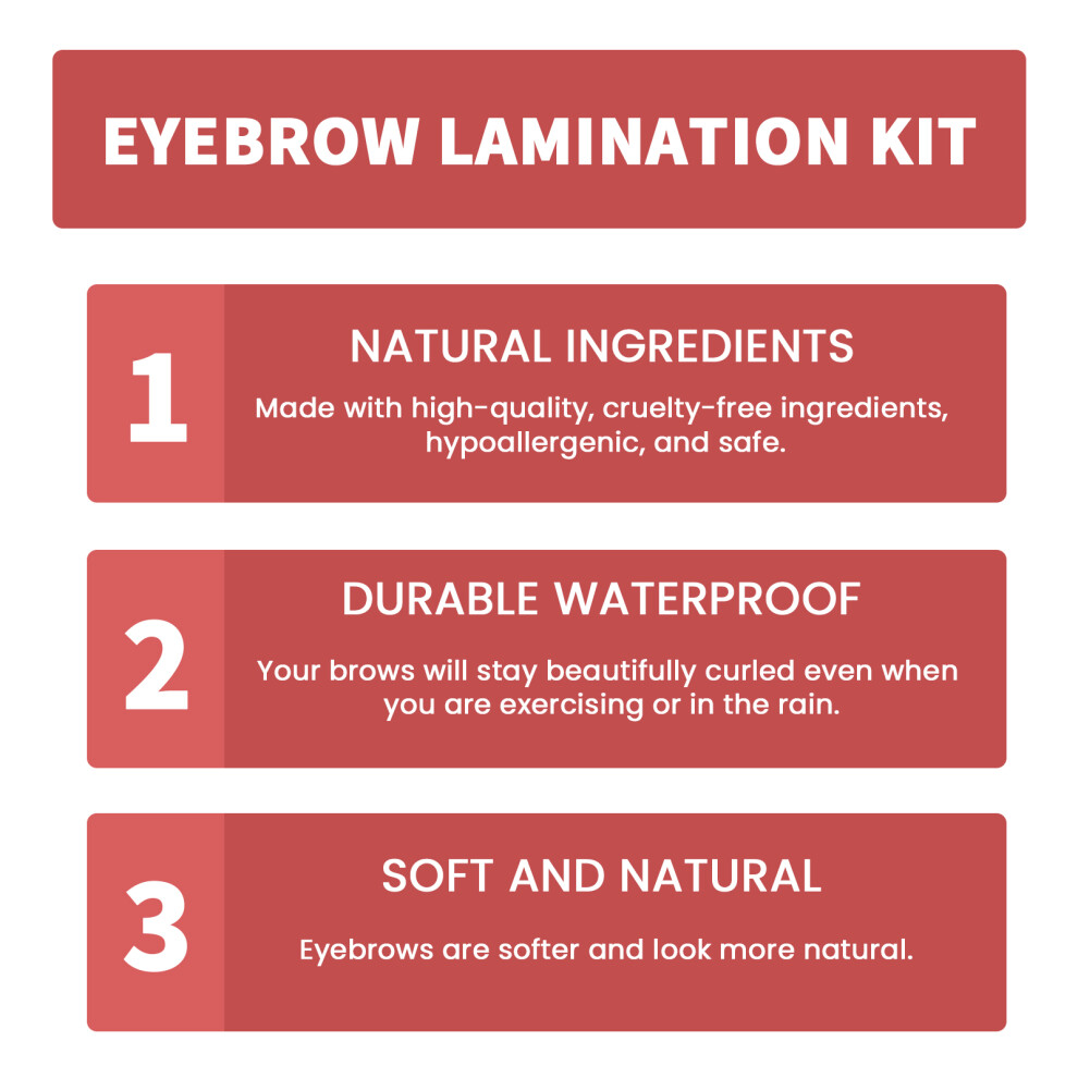 EELHOE Eyebrow Lamination Kit At-Home Perm for Fuller Thicker Brows