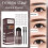 EELHOO Wenkbrauw Poeder Stempel Stencils Brushes Set 4