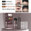 EELHOO Wenkbrauw Poeder Stempel Stencils Brushes Set 2