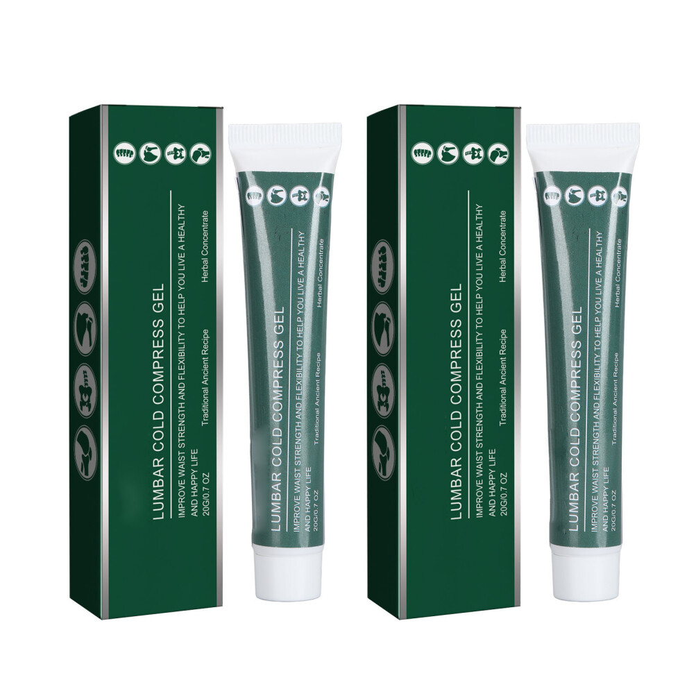 2pcs Waist Cooling Gel Herbal Extracts Muscle Joints Relief