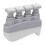 Fingerkrafttrainer mit einstellbarem Griff, Grau 2