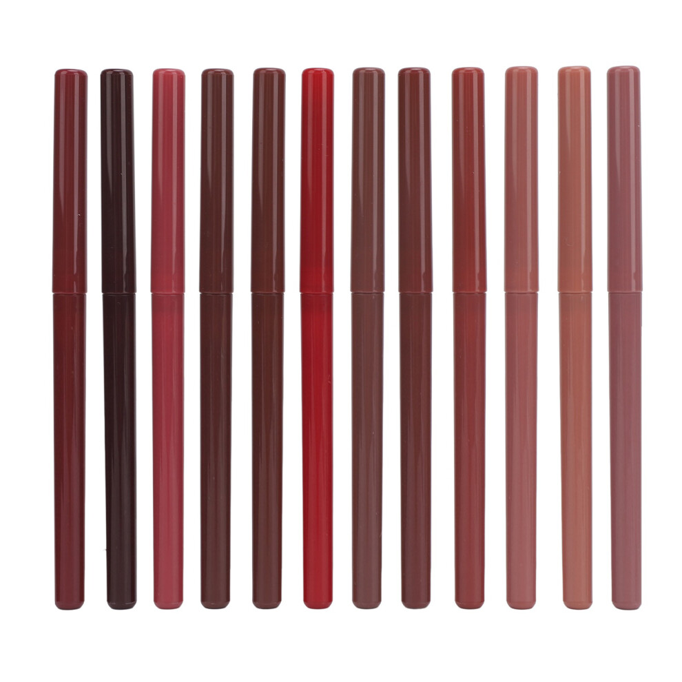 12pcs Lip Liner Set Matte Waterproof Long Lasting