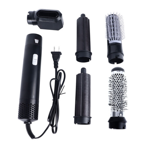 5-in-1-Luftstyler Lockenstab, einstellbare Temp, Schwarz
