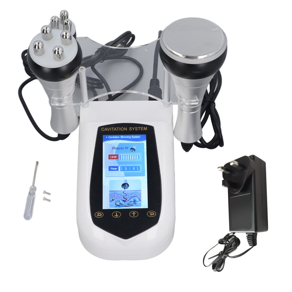 (GB Plug) 3 in 1 RF Cavitation Skin Tightening Face Body Massager 110-240V