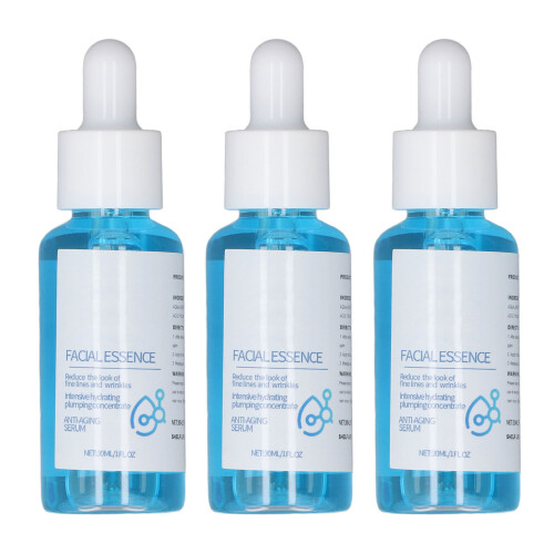 3x 30ml Gesichtsserum Anti-Aging Straffend Feucht