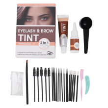 (Brown) Augenbrauen-Färbecreme Set Dauerhaft Wimpern Tönung Kastanie