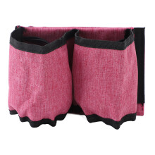 (Rose Red) Luggage Travel Cup Holder for 2 Coffee Mugs Gray