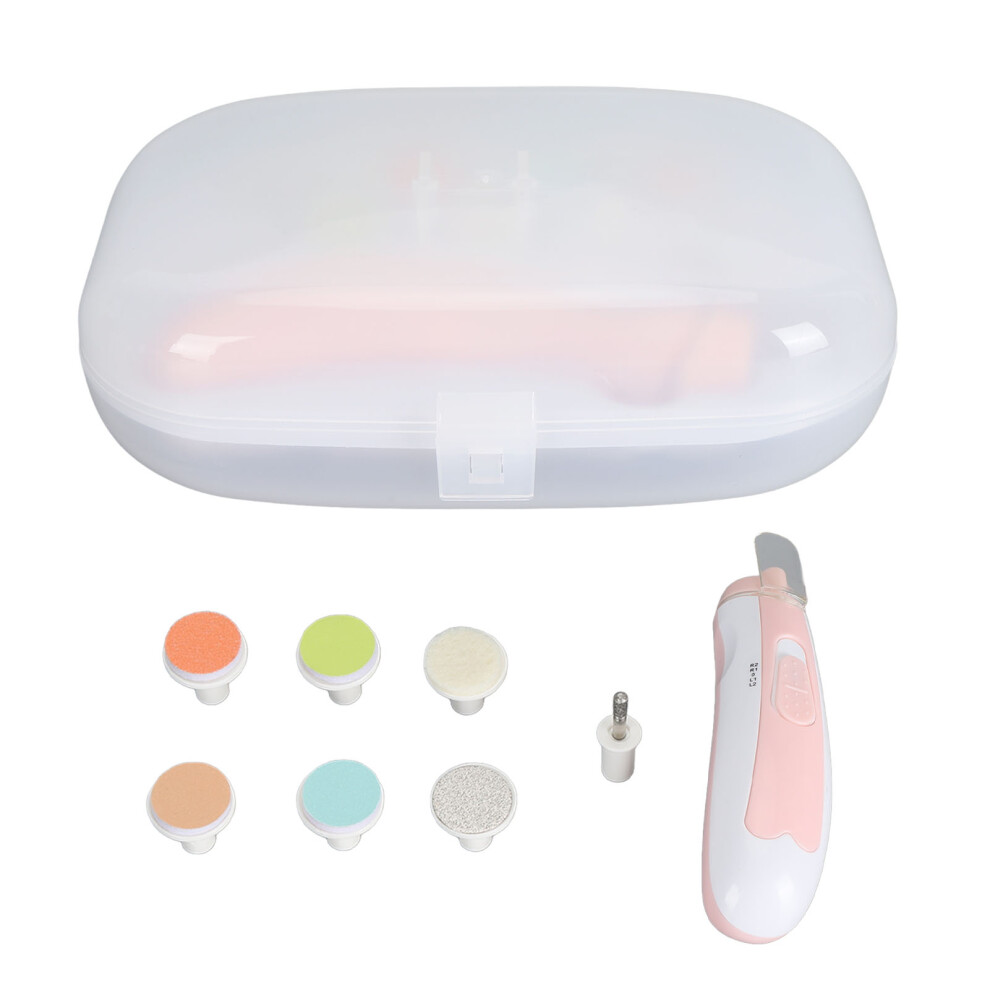 4 Speed Quiet Electric Baby Nail Trimmer with Yellow Light