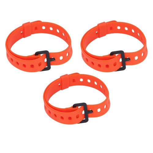 (Orange) 3x Utility-Gurte mit Schnalle Kabelorganizer Orange 2