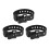 (Black) 3x utility Spanngurte Schnellverschluss schwarz 4