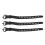 (Black) 3x utility Spanngurte Schnellverschluss schwarz 3
