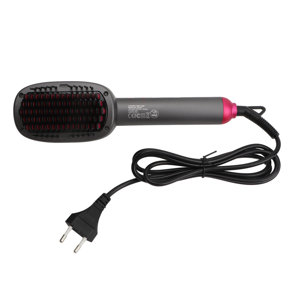 Hair Straightener Brush Rapid Heating Dual Use 100-240V