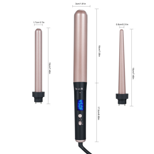 3-in-1 Hair Curler Set Adjustable Styling Iron