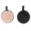 Makeup Remover Puff Round Cleansing Exfoliation Black Khaki 1