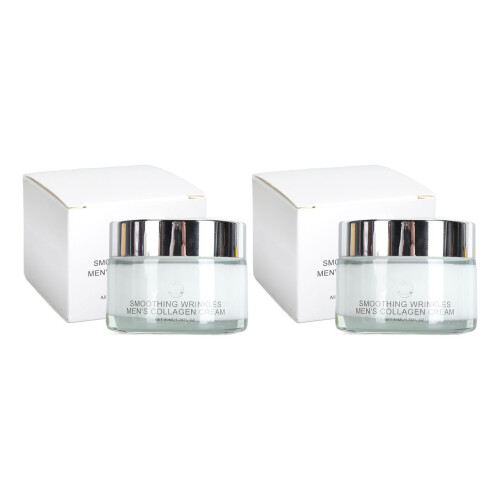 2x50ml Men's Collagen Anti-Aging Moisturizer Cream