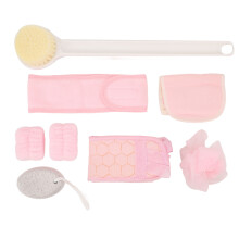 8pcs Bade-Scrub-Set Tiefenreinigung Rückenmassage-Bürste