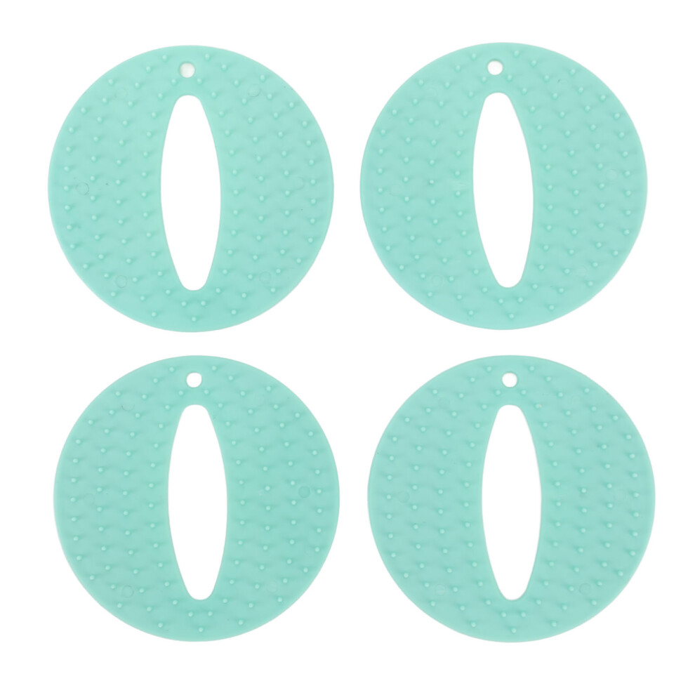 (Light Green) 4Pcs Reusable Shot Helper Pads Eases Discomfort For Children Adults 461605321547