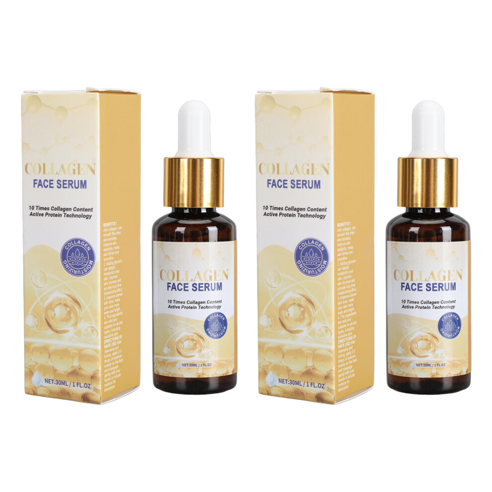 2pcs 30ml Collagen Serum Moisturizer for Wrinkles Fine Lines