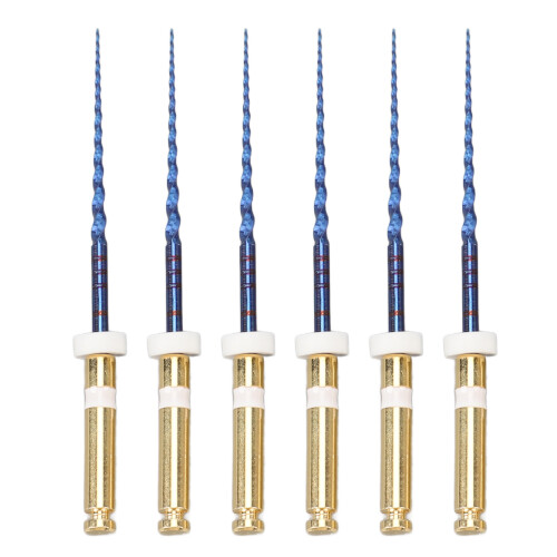 (1in) 6x S2 Endo Files Groot Tapered Metaal 1in 1