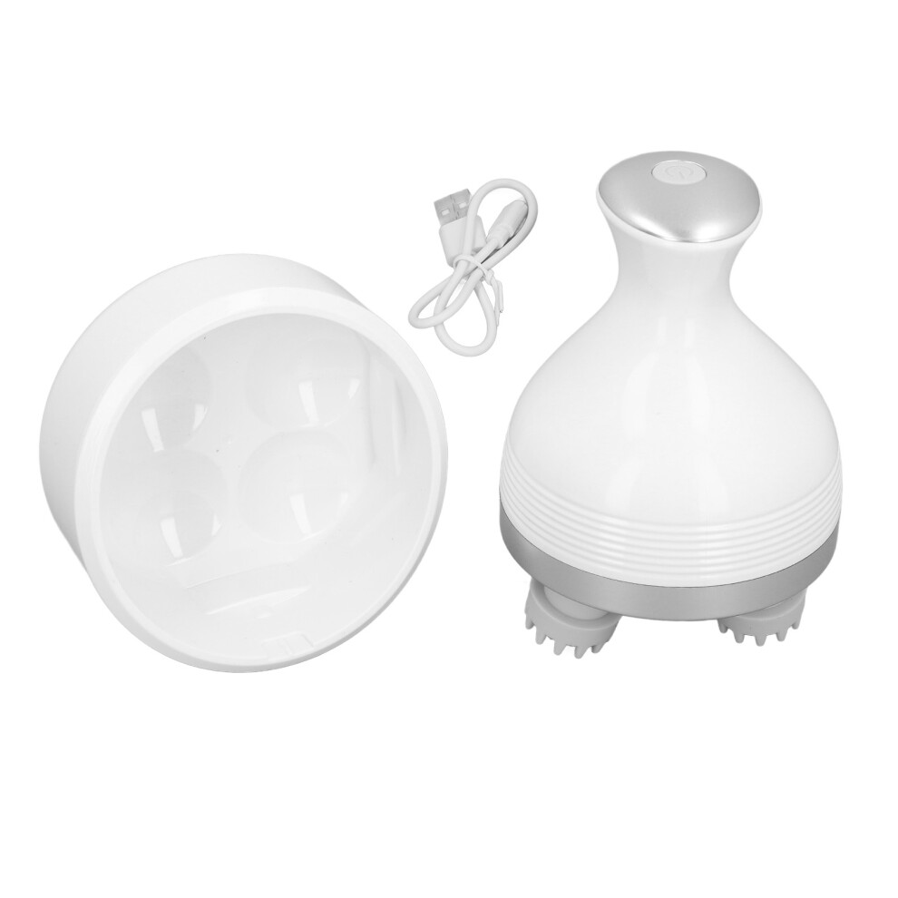 Electric Scalp Massager IPX7 Waterproof Detachable Silicone Head