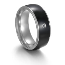 (Black 10) Slimme NFC Ring Ontgrendelen App Metaalring voor IOS Paars 11