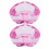 2x Nail Crystal Dappen Dish Pink 2