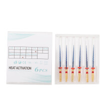 (25mm) 6pcs Dental Endo Files F2 21mm Flexible Needle Tip Box