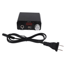 (US Plug) Tattoo Voeding LCD Digitaal Display Mini Voetpedaal 100-240V