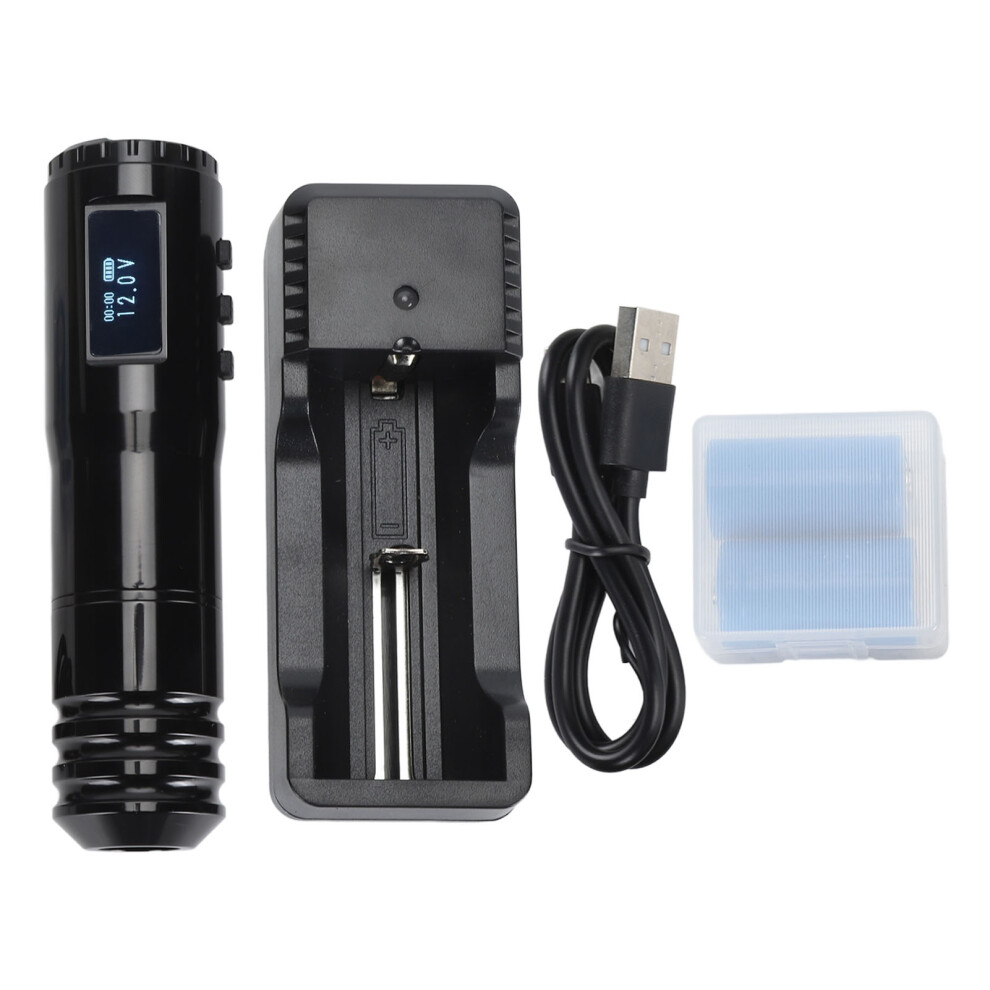 Wireless Tattoo Machine Pen 1100mAh 10000RPM Rotary Cartridge Needles
