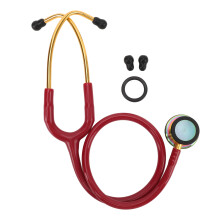 (Rose Red) Dual Head Stethoscope Stainless Steel Lightweight Rose Red