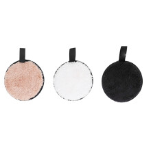 Makeup Remover Puff 3 Colors Pore Cleansing Soft Plush Face Wash
