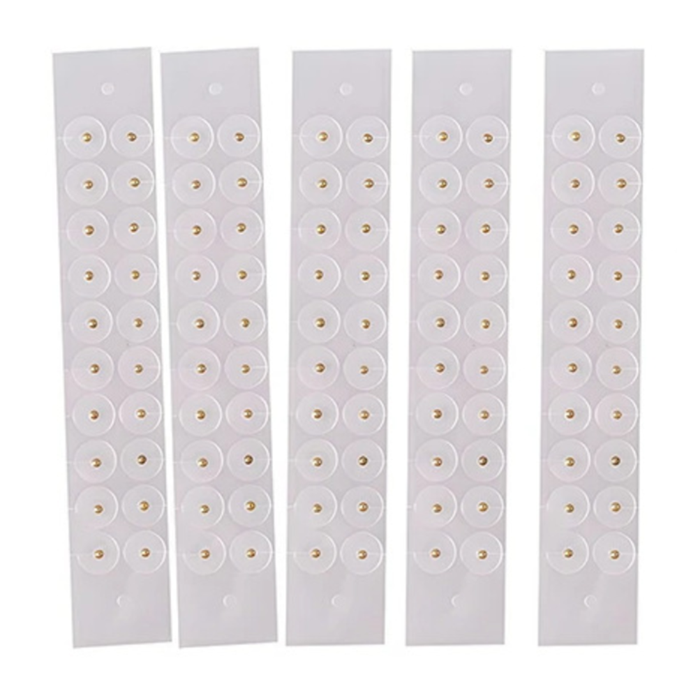 Gold 100Pcs Auricular Ear Sticker Massager Acupunctures Beads