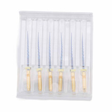 (0.98in) 6x F1 Endodontie-Kanalfilen Metall Rostfrei Set