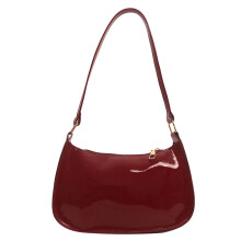 Simple Women's Shoulder Bag Underarm Purse Casual-Burgundy