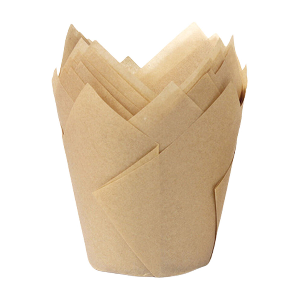 50Pcs Tulips Muffin Cases Decorative Cupcake-The color of-image-OPC-PMJFTSH-NEW