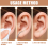 100Pcs Acupunctures Beads Auricular Ear Sticker-Pearl color 6