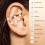 100Pcs Acupunctures Beads Auricular Ear Sticker-Pearl color 4