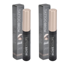2pcs Tattoo Peel Off Eyebrow Gel Waterproof Gray Brown 5ml