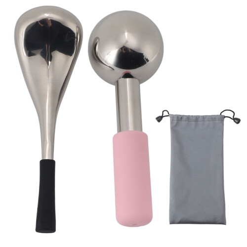 Edelstahl-Eiskugeln Kühlendes Gesichts-Skin-Care-Tool