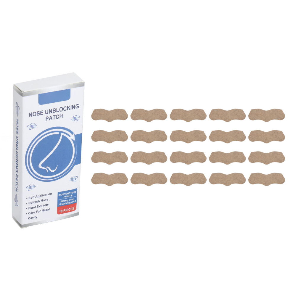 20pcs Nasal Strips Snoring Relief Nose Unblocking Patches