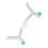 Stoffrahmen für Nasenmaske 2pcs Magnetclips 4